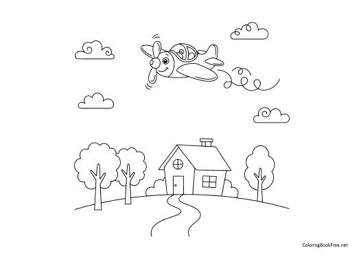 Image of the airplanes249 coloring page