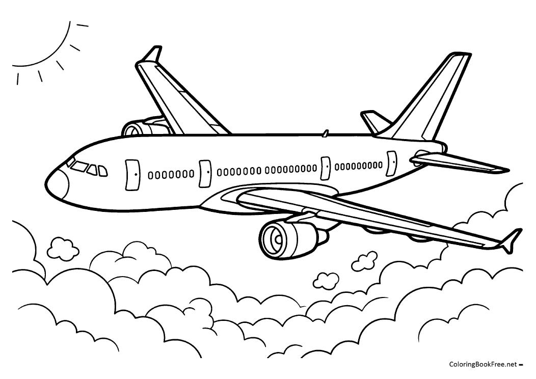 Image of the airplanes88 coloring page