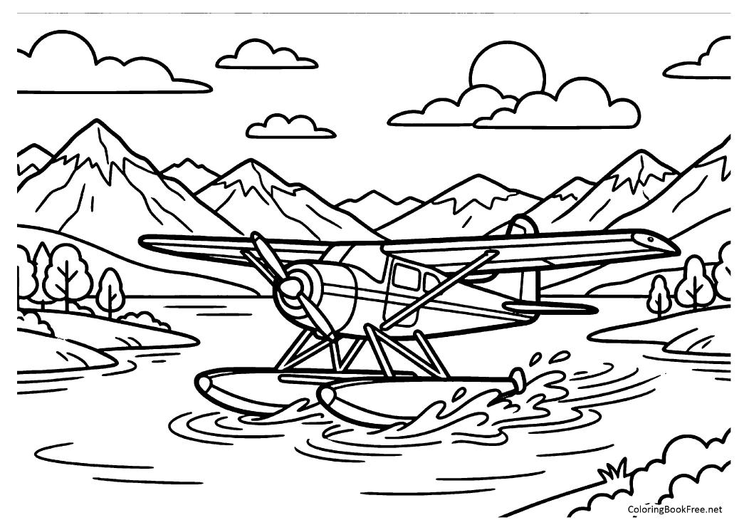 Image of the airplanes90 coloring page