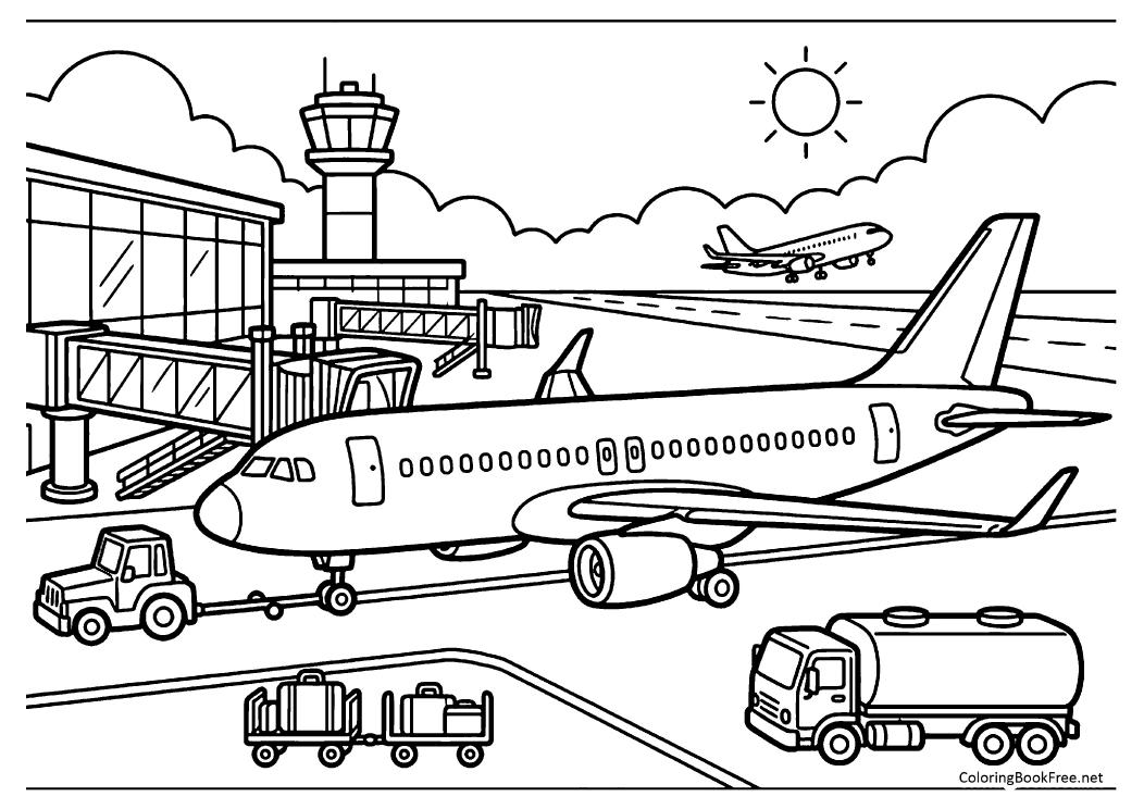 Image of the airplanes91 coloring page