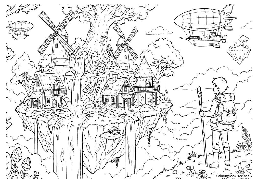 Image of the anime_manga_art166 coloring page