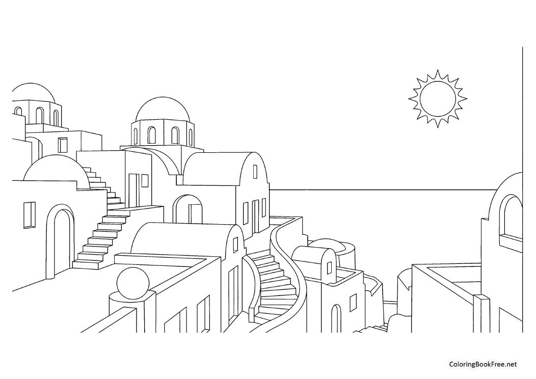 Image of the architecture_cityscapes168 coloring page