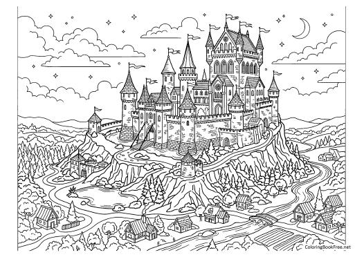 Image of the architecture_cityscapes272 coloring page