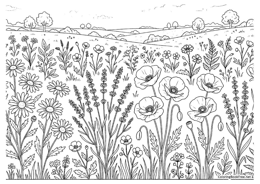 Image of the botanical_floral_gardens176 coloring page