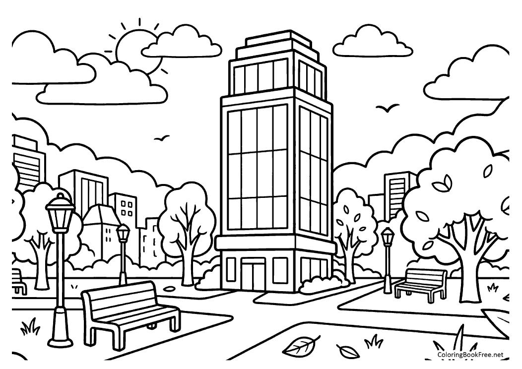 Image of the buildings107 coloring page