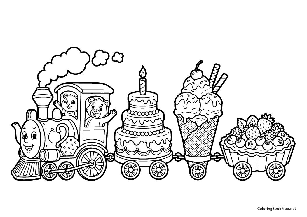 Image of the cakes_sweets108 coloring page