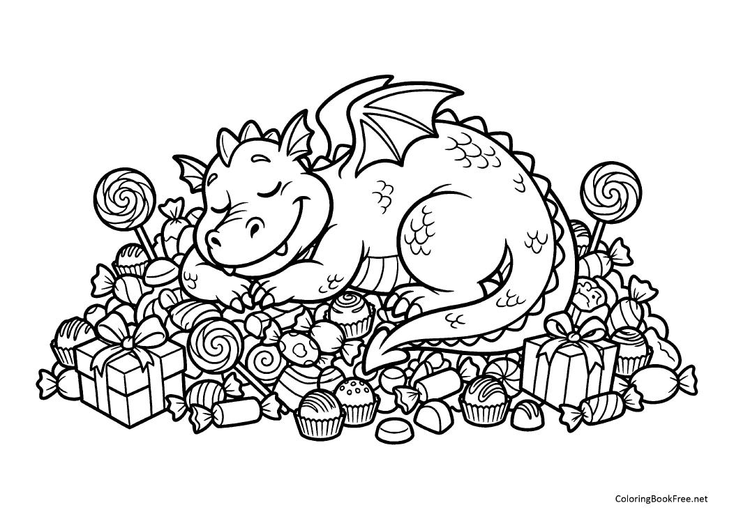 Image of the cakes_sweets109 coloring page