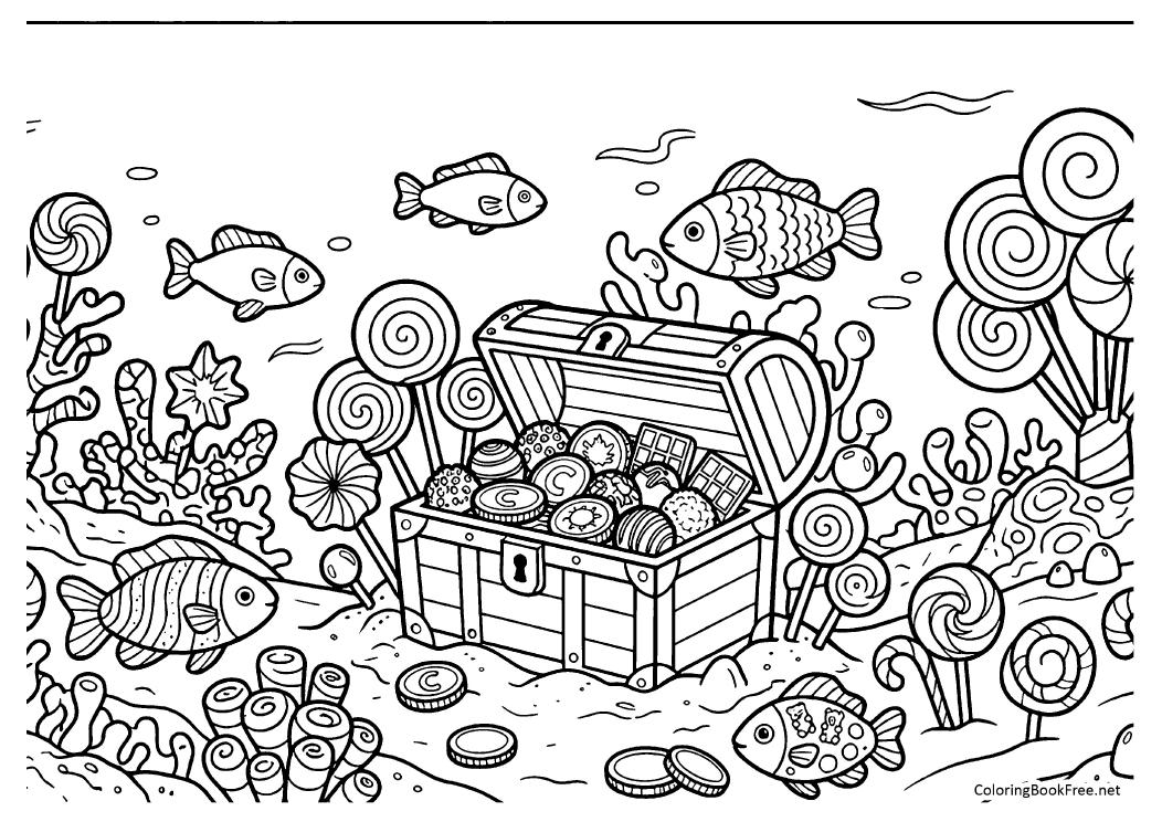 Image of the cakes_sweets110 coloring page