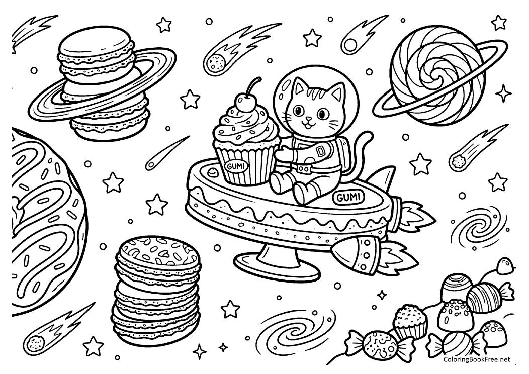 Image of the cakes_sweets113 coloring page