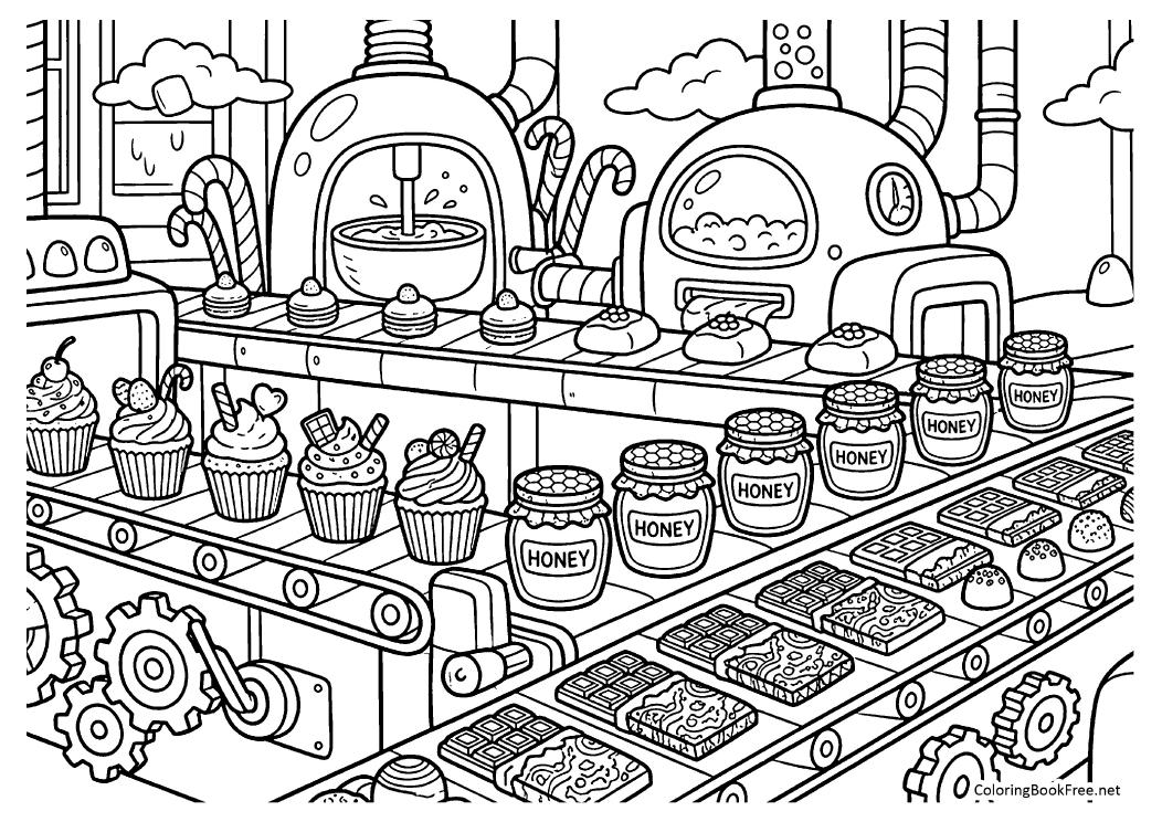 Image of the cakes_sweets114 coloring page