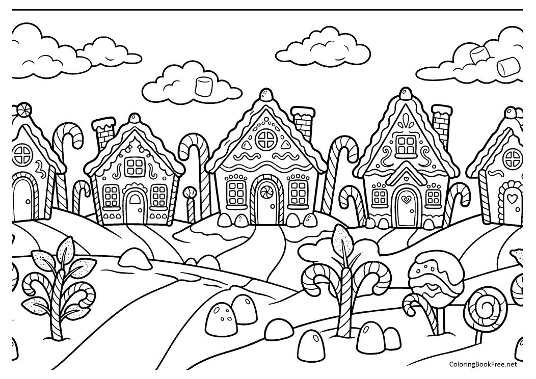 Image of the cakes_sweets115 coloring page