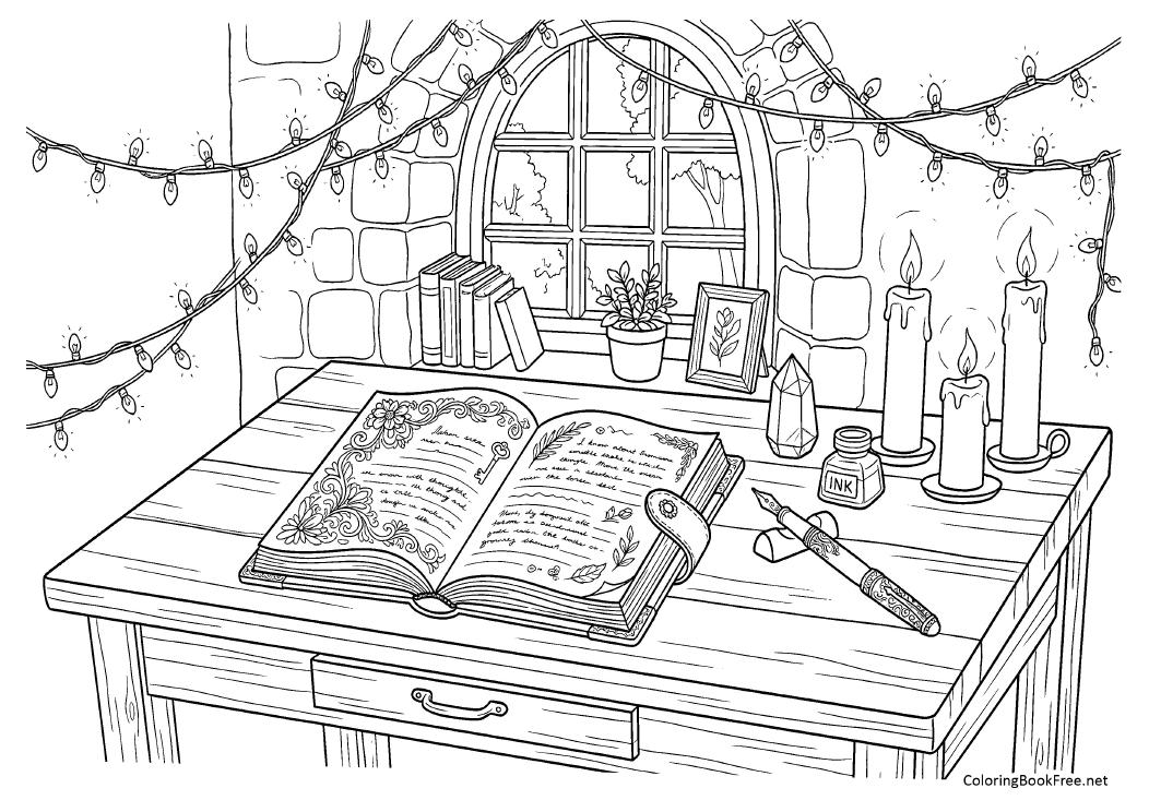 Image of the cozy_moments_hygge191 coloring page