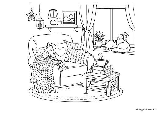 Image of the cozy_moments_hygge275 coloring page