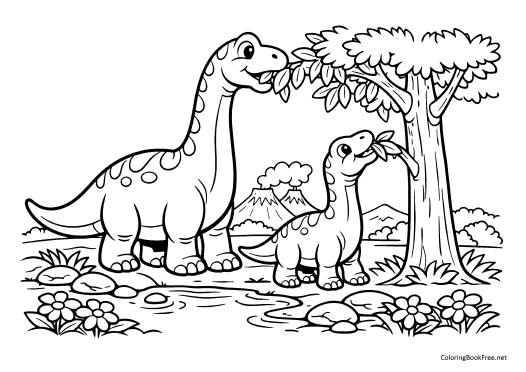 Image of the dinosaurs128 coloring page