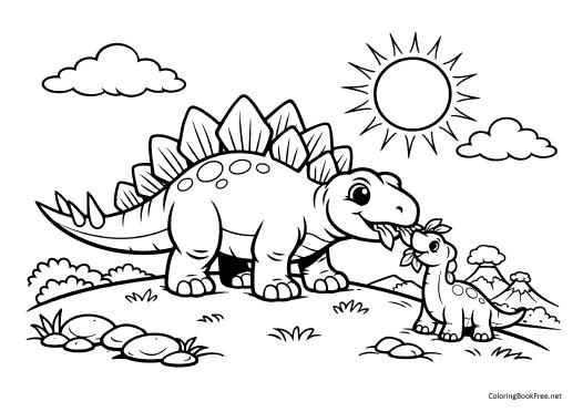 Image of the dinosaurs129 coloring page
