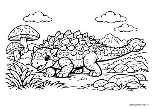 Image of the dinosaurs132 coloring page
