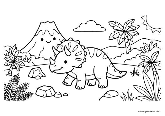 Image of the dinosaurs134 coloring page