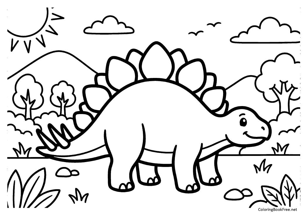 Image of the dinosaurs48 coloring page