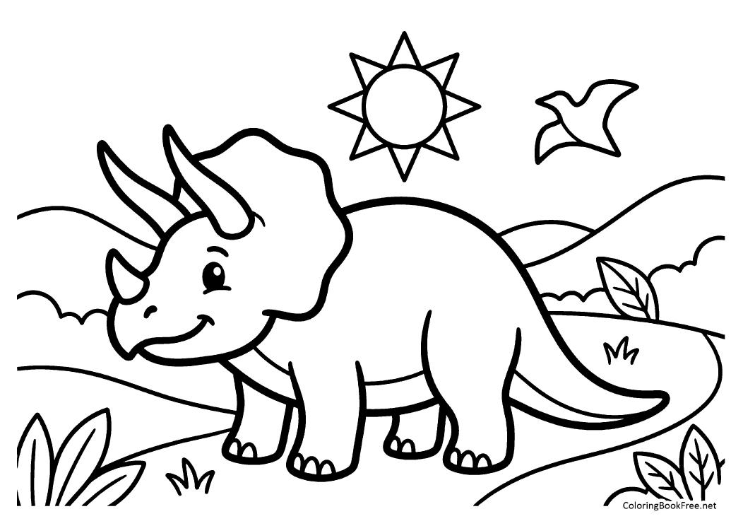 Image of the dinosaurs50 coloring page