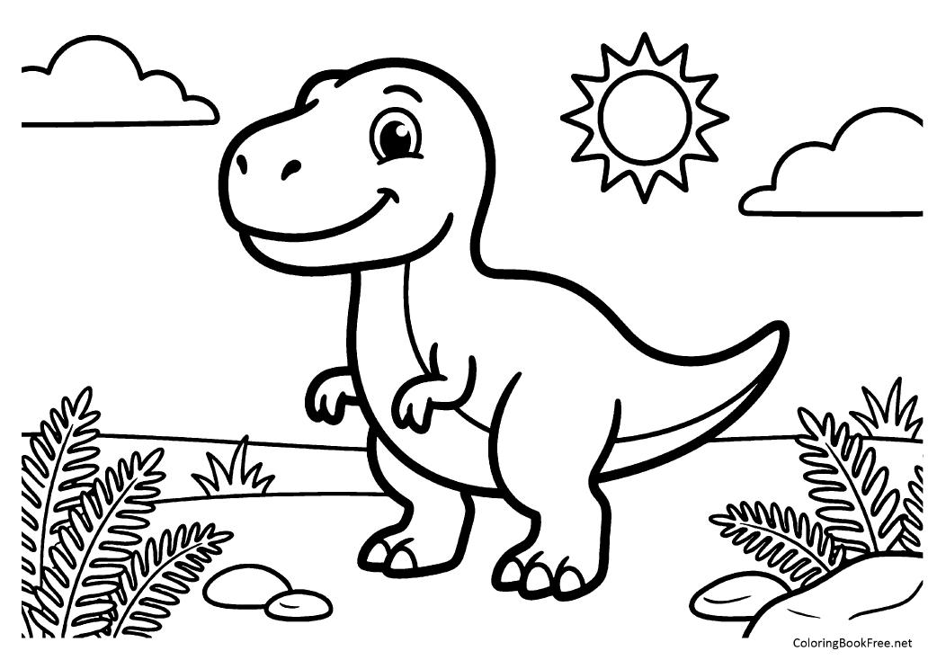 Image of the dinosaurs52 coloring page