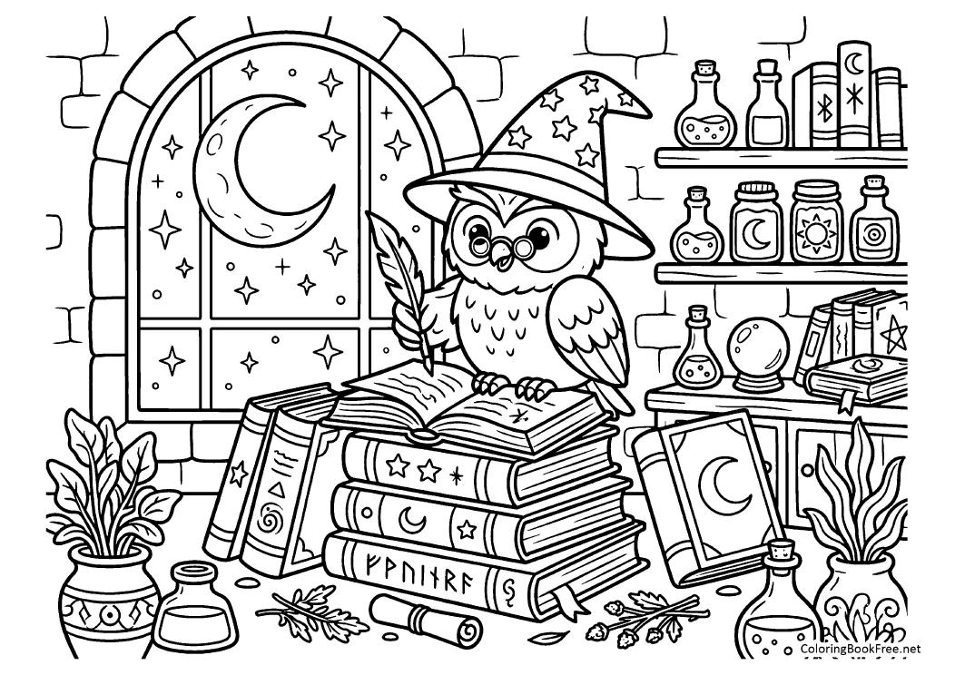 Image of the fantasy138 coloring page
