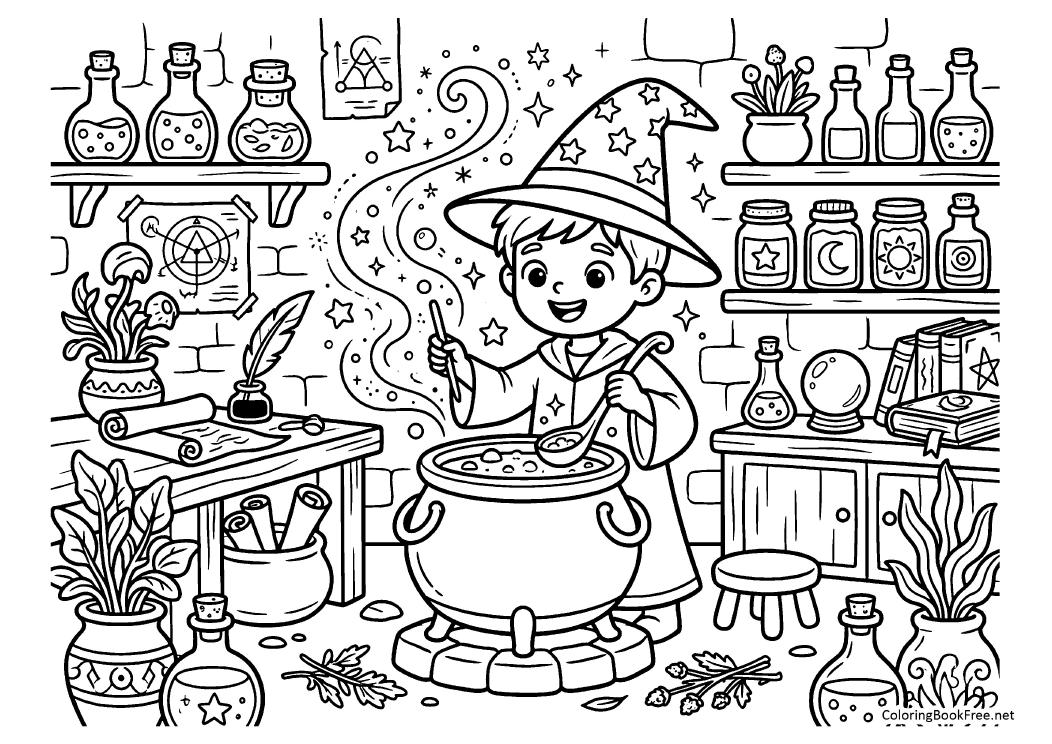 Image of the fantasy141 coloring page