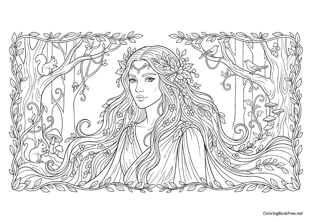 Image of the fantasy_mythical_realms193 coloring page