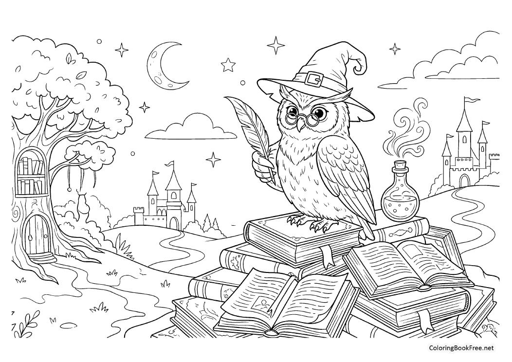 Image of the fantasy_mythical_realms195 coloring page