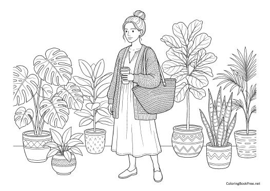 Image of the fashion_modern_style278 coloring page