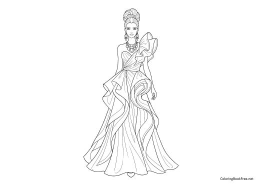 Image of the fashion_modern_style279 coloring page