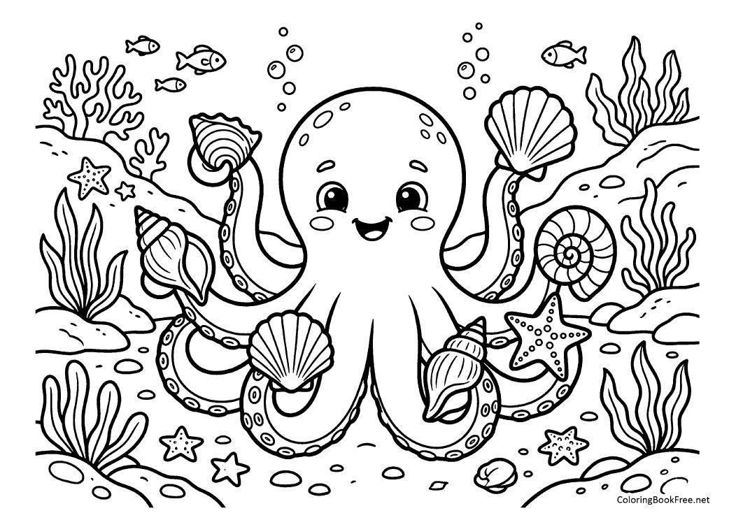 Image of the fish146 coloring page