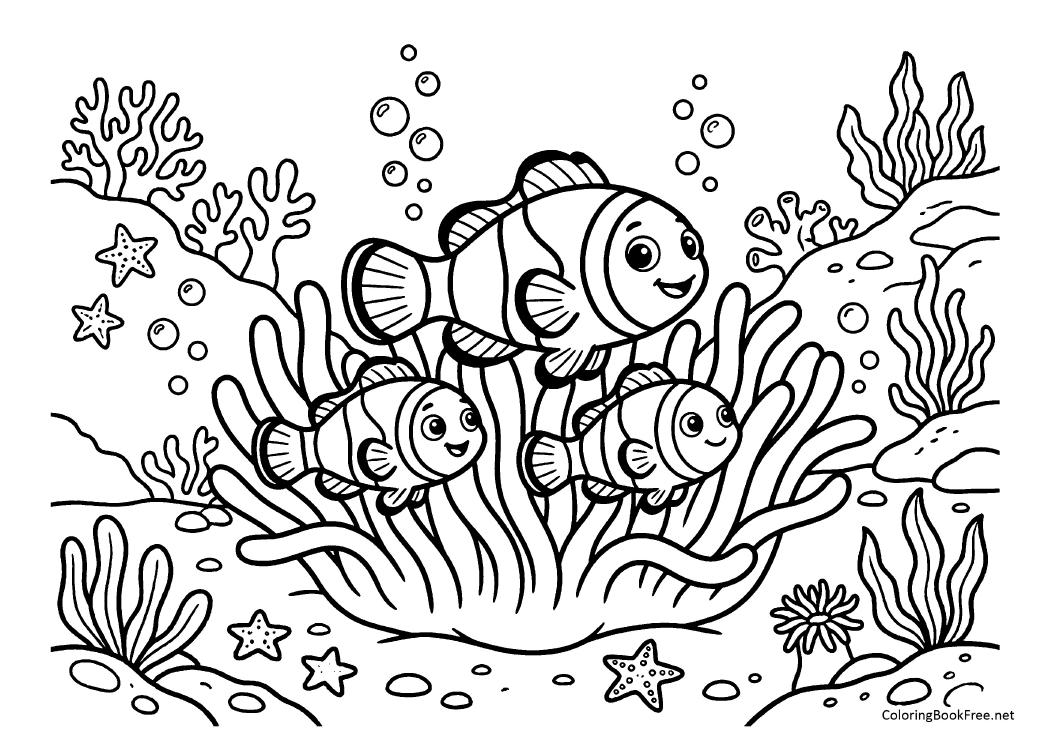 Image of the fish147 coloring page