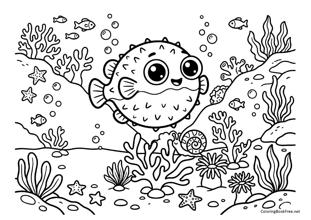 Image of the fish149 coloring page