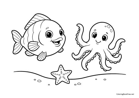 Image of the fish243 coloring page