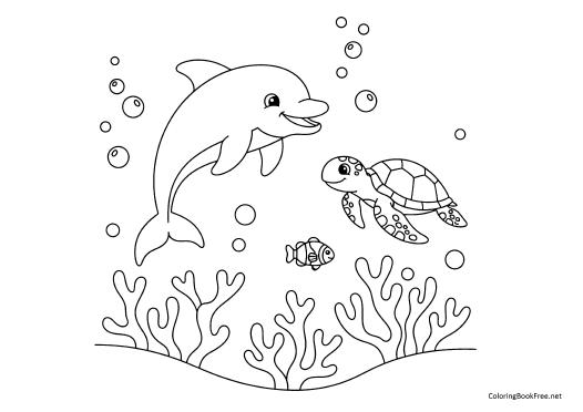 Image of the fish258 coloring page