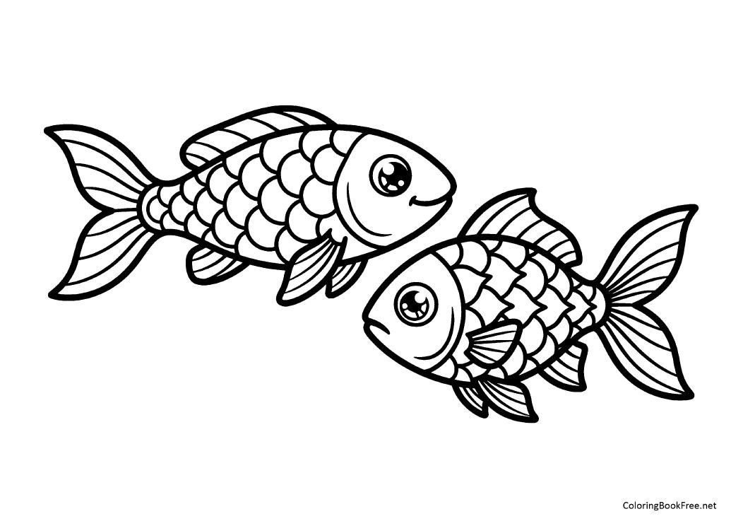Image of the fish54 coloring page