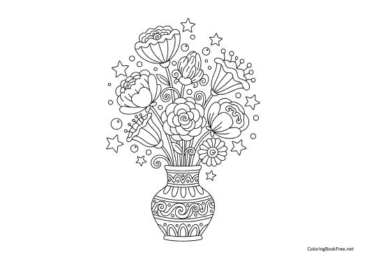 Image of the flowers261 coloring page