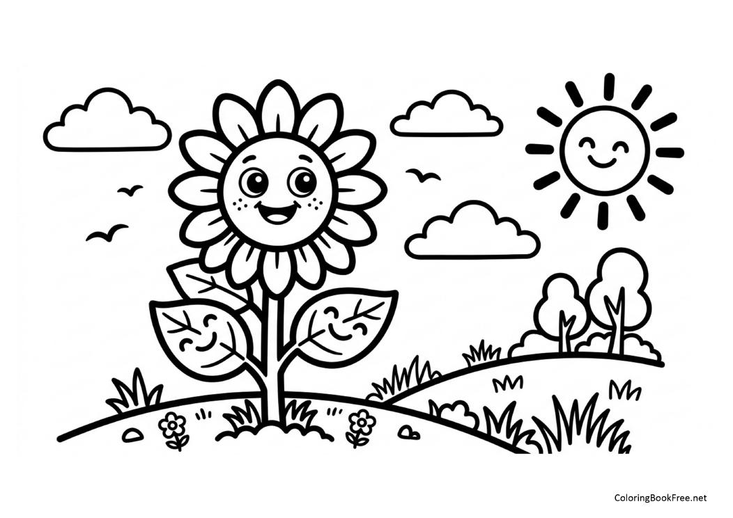Image of the flowers65 coloring page