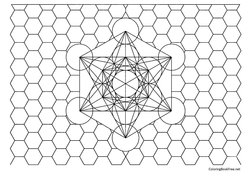 Image of the mandala_geometric_patterns223 coloring page