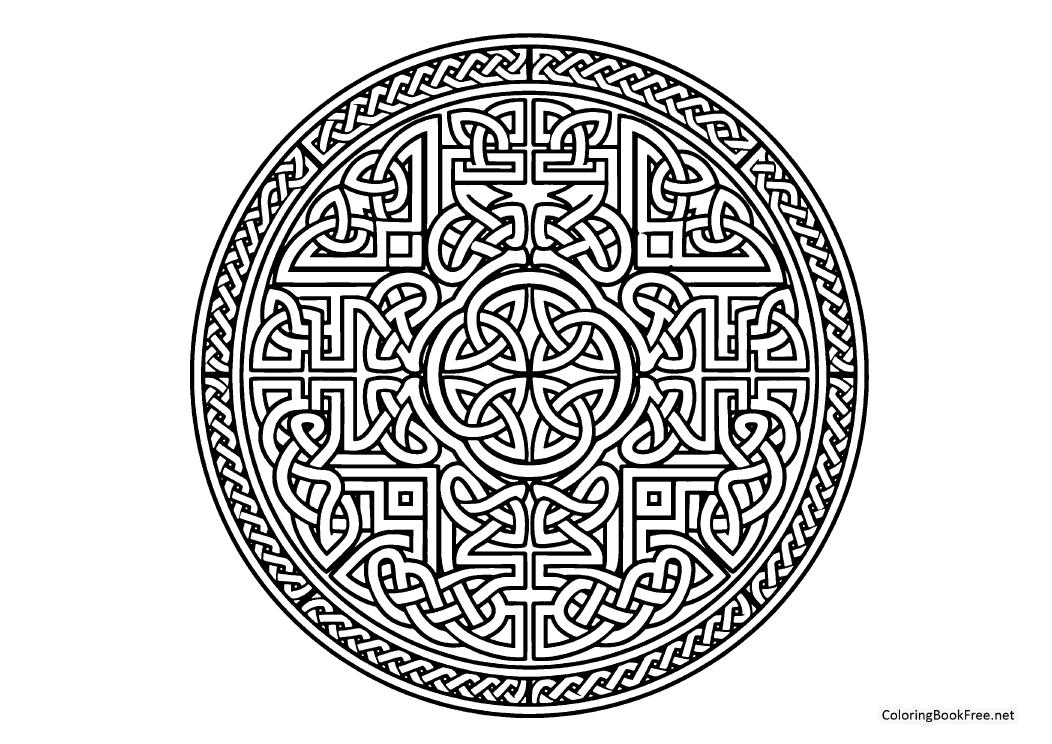 Image of the mandala_geometric_patterns224 coloring page