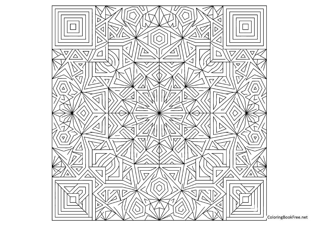 Image of the mandala_geometric_patterns227 coloring page