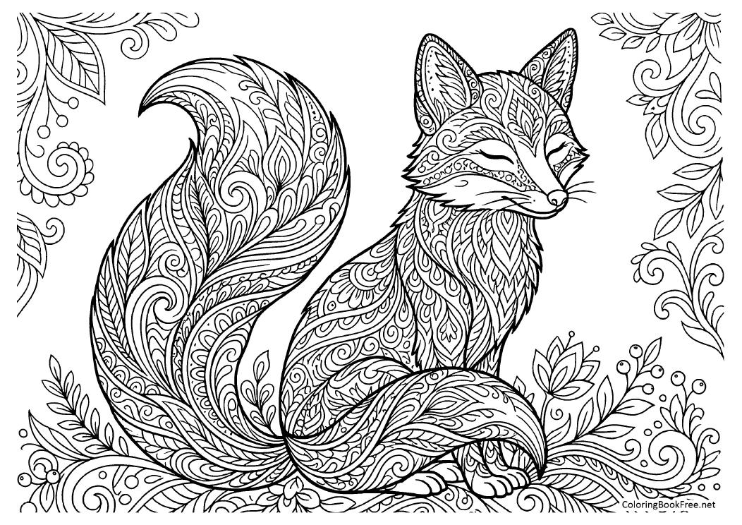 Image of the ornate_animals228 coloring page