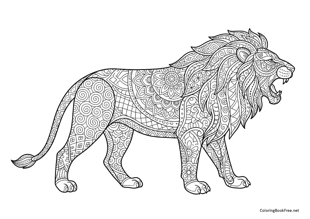 Image of the ornate_animals229 coloring page