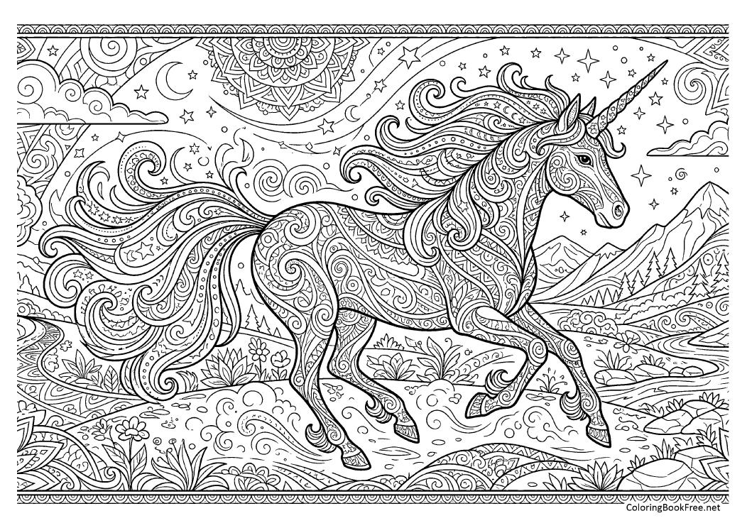 Image of the ornate_animals232 coloring page