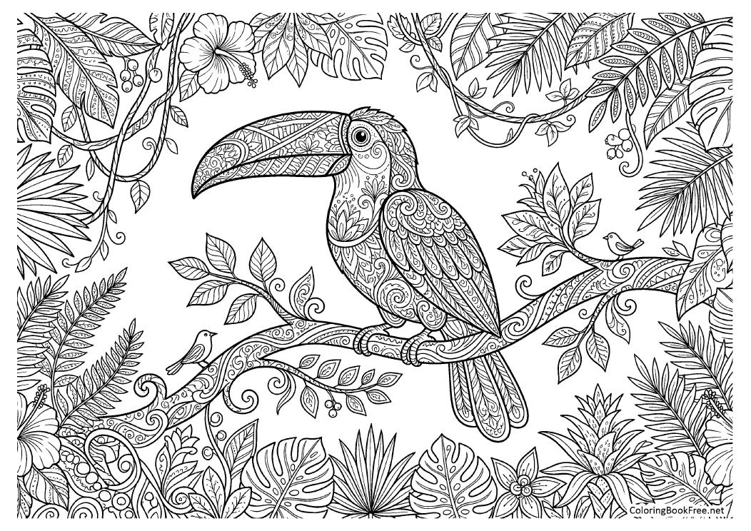 Image of the ornate_animals233 coloring page