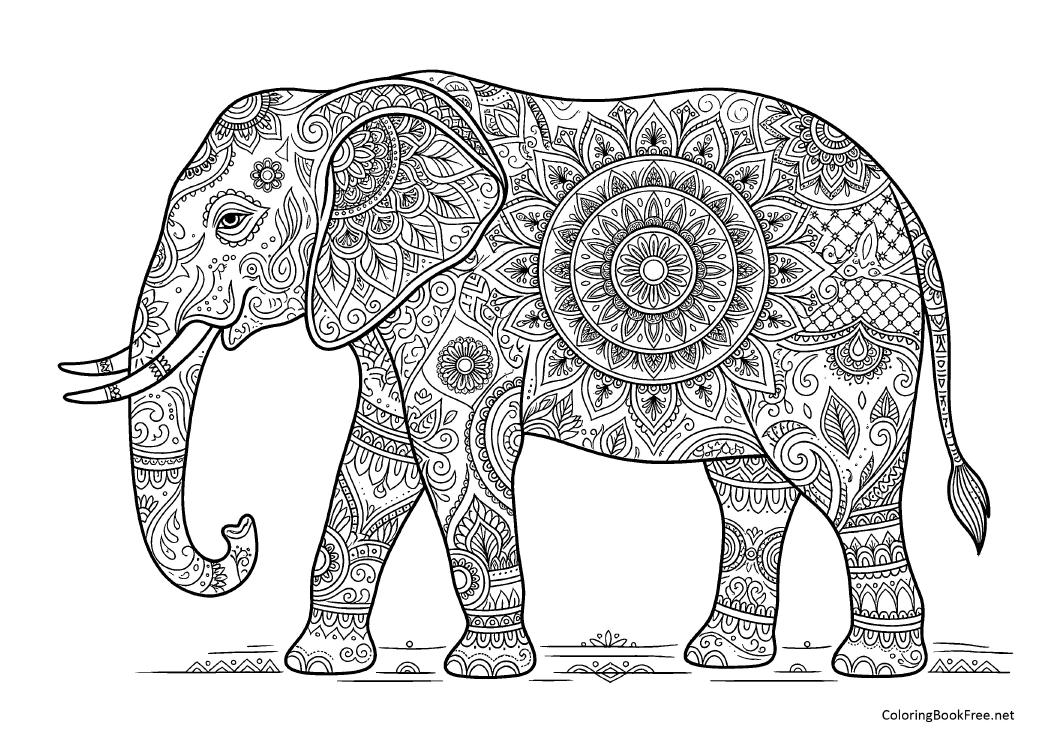 Image of the ornate_animals234 coloring page