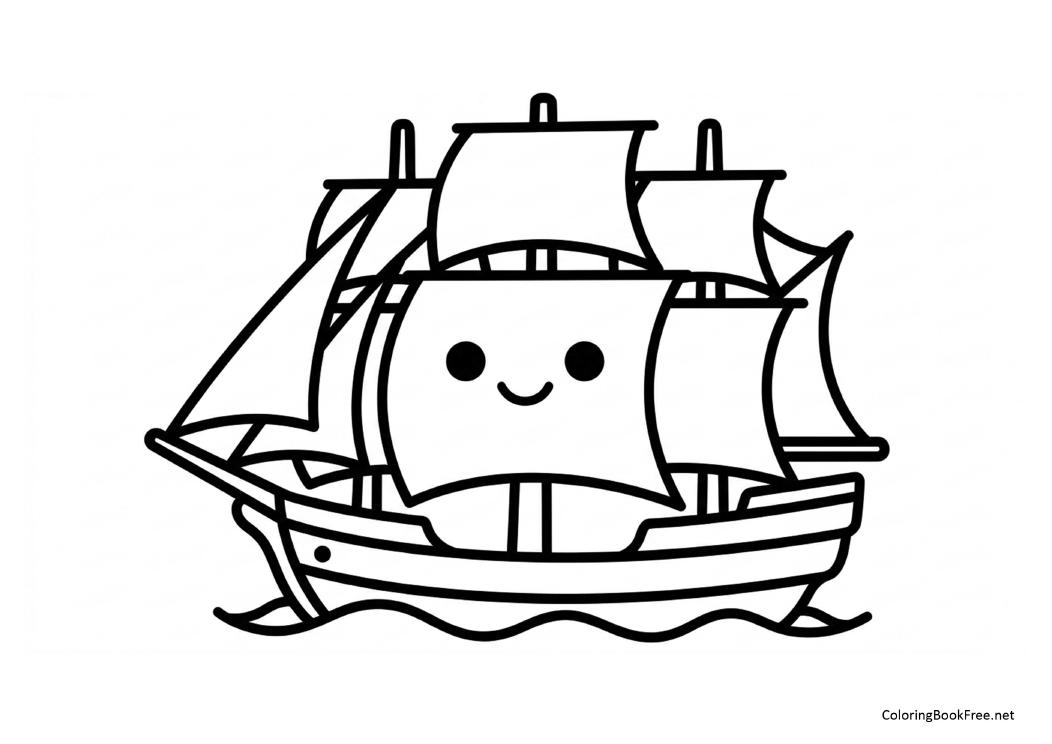 Image of the ships85 coloring page